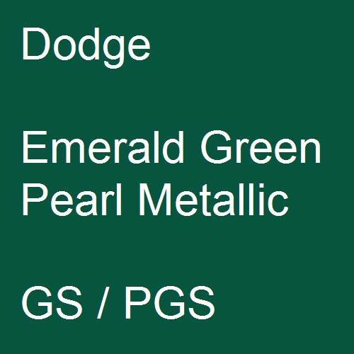 Dodge, Emerald Green Pearl Metallic, GS / PGS.